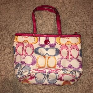 Coach Multi Colored Purse